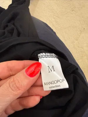 Mangopop Black Long Sleeve Mock Neck Turtleneck Bodysuit Size Medium thumbnail 7