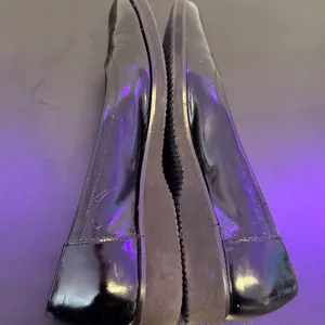 Salvatore Ferragamo Patent Leather Wedges Womens 6.5 Black Shoes Office Casual thumbnail 10