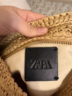 Zara Tan Woven Crossbody with Black Strap thumbnail 5