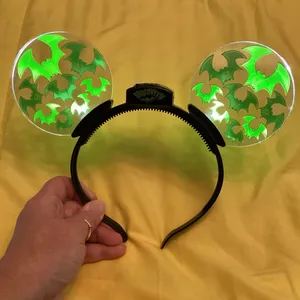 NWOT Disney Parks Happy Halloween Light-Up Bat Headband thumbnail 3