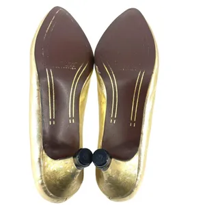 Premiere Collection Carolyn Gold Print Ballroom Dance Shoes Smooth Modern Waltz thumbnail 5
