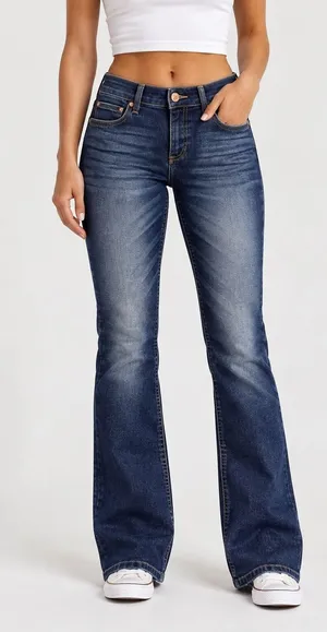 Wrangler Women’s Bootcut Jeans 5x34 Dark Wash Stretch Western Y2K thumbnail 1