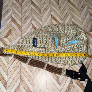 KAVU Rope Sling Backpack Geometric Print Adjustable Strap‎ Teal Tan Brown Travel thumbnail 11