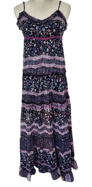 Patrons of Peace purple maxi dress thumbnail 1