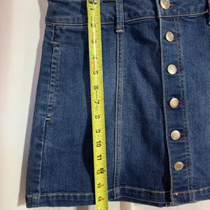 American Eagle denim, button down, mini skirt size 6 thumbnail 5
