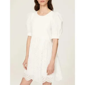 Peter Som Collective Rent the Runway White Combo Eyelet Dress Mini Sz 6 $360 thumbnail 11