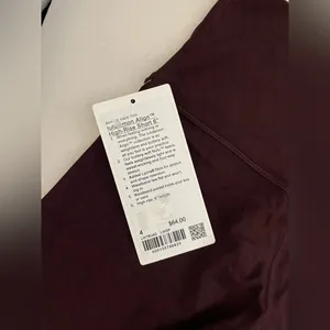 Lululemon NWT Align High Rise Shorts 6” Workmark Graphic Midnight Plum Size 4 thumbnail 10