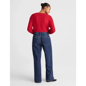NEW Madewell Curvy Low-Slung Baggy Jeans in McKinney Wash Blue Rigid US 27 thumbnail 4
