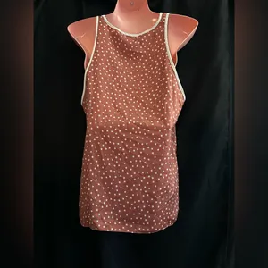 aerie Women’s Rust High Low Star Tank Top Sleeveless Blouse SZ MD NWT thumbnail 2