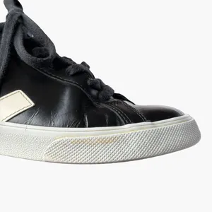 Veja Esplar Leather Sneakers Black White Low Top Lace Up Women’s US 7 EU 38 thumbnail 11