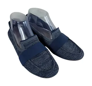 Vintage 7 Eight Vivie Heathered Blue Textile Fabric Slip On Loafers‎ Size 8.5 thumbnail 1