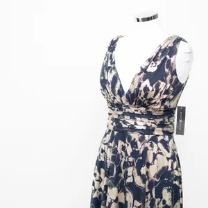 Betsy & Adam - Foil Print Sleeveless Mesh Gown‎ thumbnail 11