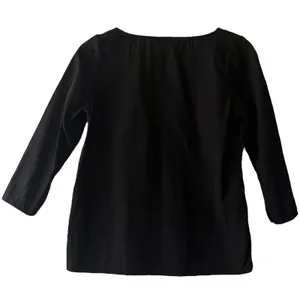 Fresh Produce Black‎ Tunic Top Size S Cotton V Neck Long Sleeve Casual thumbnail 3