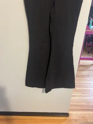 We The Free Black Flare Jeans with Crossover Waist thumbnail 2