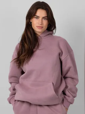 NWT COMFRT Minimalist Hoodie Orchid Medium thumbnail 1