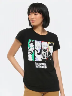 Hot Topic Hunter X Hunter Character Panel Girls T-Shirt thumbnail 1