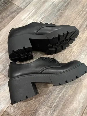 NWOB! MADDEN GIRL Trudy VEGAN LUG SOLE OXFORD 7.5 thumbnail 3