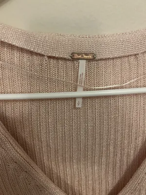Free People Cardigan Sweater Knit Cream thumbnail 3