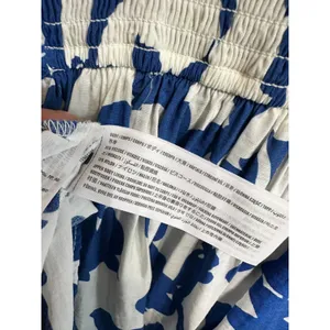Abercrombie & Fitch Emerson tiered‎ maxi blue white dress XS Sleeveless thumbnail 6