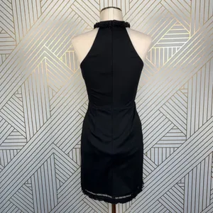 Lulu's Skyline‎ Views Black Bodycon Halter Dress thumbnail 8