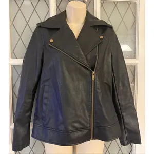 Universal Threads Women's Moto Faux Leather Jacket Black, Size Xsmall thumbnail 3