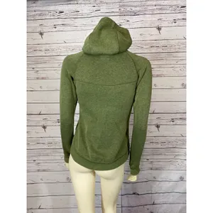 Nike Olive Green Hooded Zip Athletic Thumbholes Sleeves size XS thumbnail 7