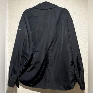 ALO Yoga NWT Socialite Shacket Jacket in Black Oversized Fit with Pockets Size S thumbnail 5