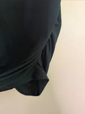 H&M Black Sleeveless Ruched Tank thumbnail 3