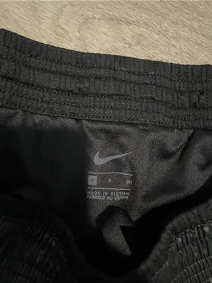 Nike Black Women’s Athletic Shorts with White Swoosh thumbnail 2