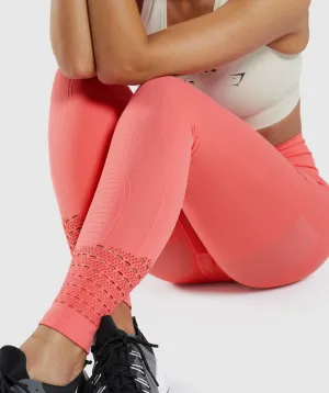 Gymshark NWOT Energy Seamless Leggings - Polka Pink/Coral - S thumbnail 6