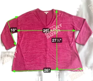 Long Sleeve Top Pink Size 1X thumbnail 3