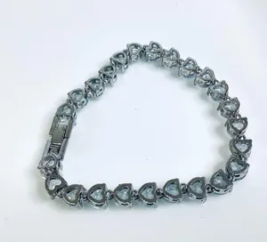 Crystal Tennis Bracelet Silver thumbnail 3