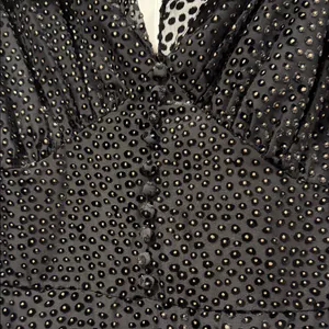 ML monique Lhuillier‎ velvet ruffle dress 8 thumbnail 6
