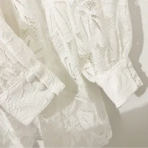 NWT NEW For Love & Lemons Maureen Mini Dress White Lace Size XS thumbnail 10