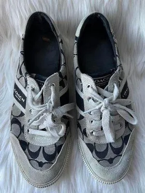 Coach Signature Canvas Sneakers size 8 thumbnail 1