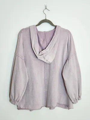 Easel Distressed Purple Hoodie Pullover Size Medium thumbnail 5