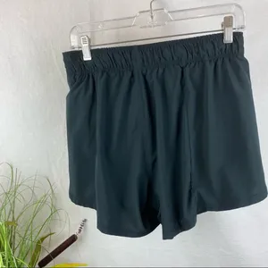 Nike Black & White Double Layer Athletic Sport Shorts & Top 2 Piece SET M thumbnail 6