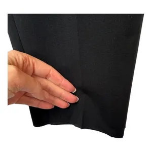 Coach Pants Women 30 Black Wool Flat Front Unfinished Hem Trousers Corpcore‎ thumbnail 5
