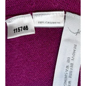 Ann Taylor 100% Cashmere Sleeveless Sweater Top Pink Women’s Medium thumbnail 5