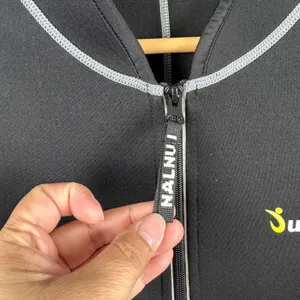 Sunlan Neoprene Jacket Black Gray Trim‎ Full Zip Activewear Women's XL thumbnail 4