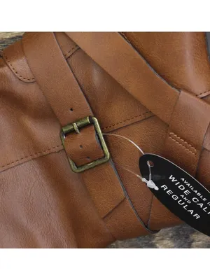 NEW Style & Co. Margoo Riding Boots Faux Leather 10021524100 Acorn Brown 6.5M thumbnail 15