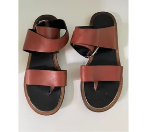 Vince Brown Leather Sandals thumbnail 1