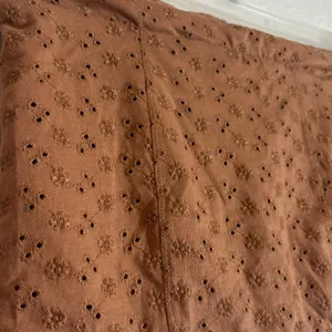 Aeropostale NWT Size Small Eyelet Embroidered Tube Top Brown Ditsy Floral Crop thumbnail 2