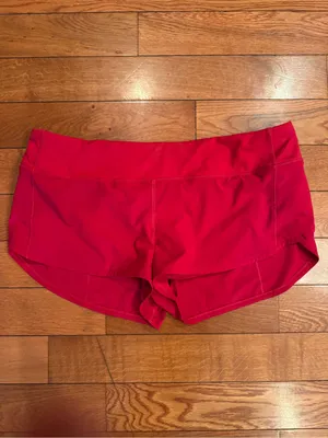 lululemon athletica Speed Up Lined Short 2.5" Oxford Red Size 12 thumbnail 2