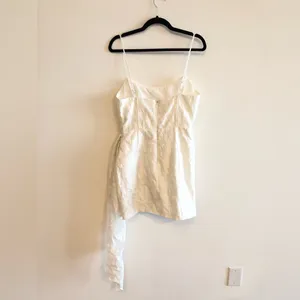 White Showpo Laine Mini Dress Size US 8 thumbnail 6