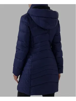 NEW Thermal Lightweight Down Jacket Long Puffer Hiking Coat Detachable Hood XL thumbnail 7