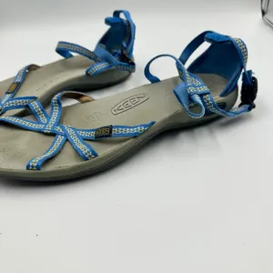 Keen Emerald City Strappy Sandals Blue Yellow Woven Ankle Strap Womens 8 thumbnail 3