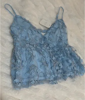 Altard state babydoll sparkly top thumbnail 1