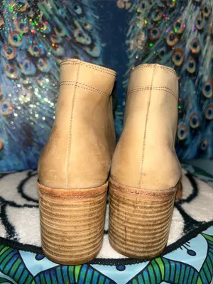 DV by Dolce Vita Taupe Lace-Up Leather Ankle Boots Size 8 thumbnail 5
