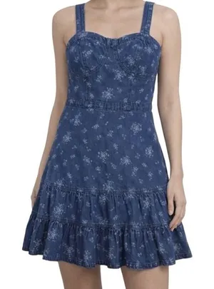 NWOT American Eagle Blue Denim Mini Dress thumbnail 1